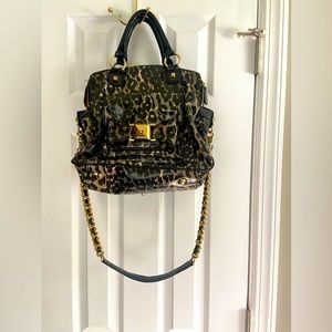 Betsey Johnson leopard large purse